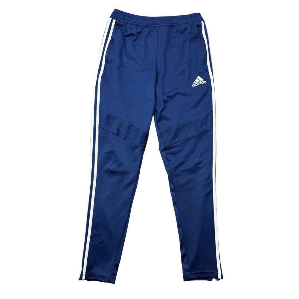 Adidas Tiro Training Pants Mens Medium Navy Blue White Stripes Sportswear